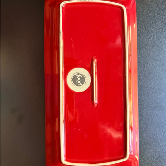 Red Ceramic Egg Tray and Serving Tray. - Picture 8 of 8